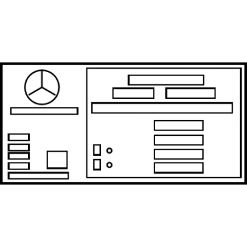 Mercedes-Benz 000-817-41-04 IDENTIFICATION PLATE Mercedes-Benz 000-817-41-04 IDENTIFICATION PLATE