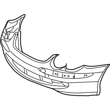 Mercedes-Benz SL550 Bumper Cover - 230-885-16-25