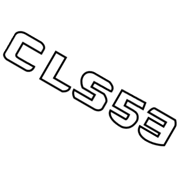 Mercedes-Benz CLS53 AMG Emblem - 257-817-10-00