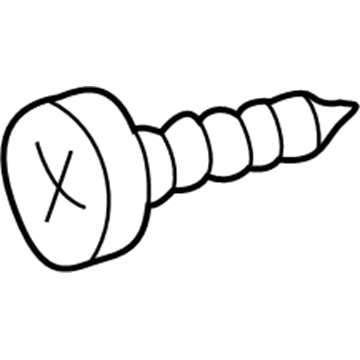 Mercedes-Benz 007981-004325 Rear Trim Screw Mercedes-Benz 007981-004325 Rear Trim Screw