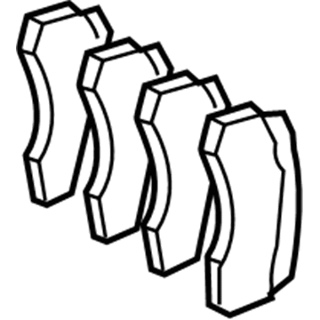 Mercedes-Benz E500 Brake Pads - 003-420-91-20-41