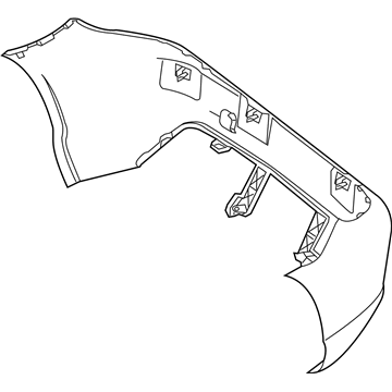 Mercedes-Benz SLK300 Bumper Cover - 172-885-14-25-9999