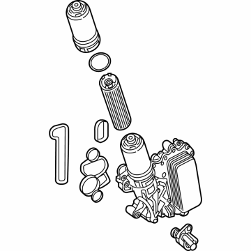 Mercedes-Benz CLE53 AMG Engine Oil Cooler - 256-180-31-00