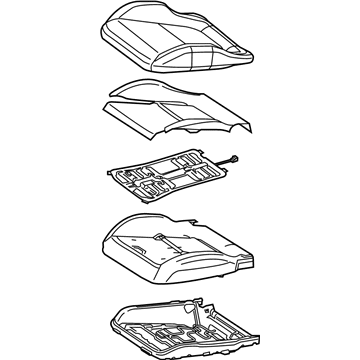 Mercedes-Benz SLK55 AMG Seat Cushion - 172-910-50-01-9H07