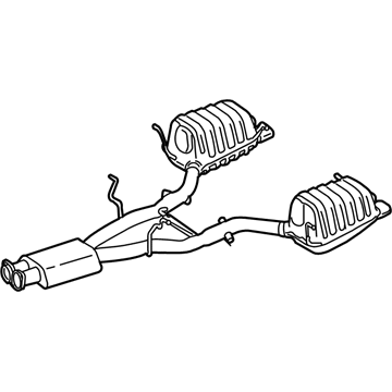 Mercedes-Benz SLK55 AMG Exhaust Pipe - 171-490-05-21