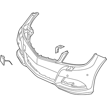 Mercedes-Benz C250 Bumper Cover - 204-880-61-47-9999