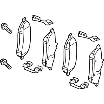 Mercedes-Benz Brake Pads - 000-420-90-04-90