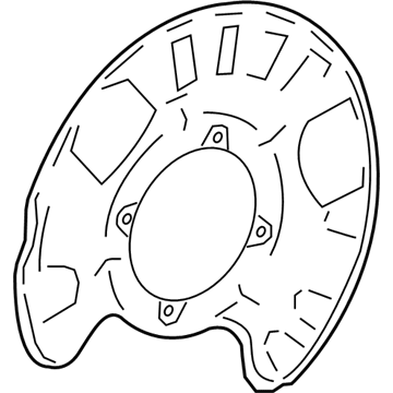 Mercedes-Benz Brake Dust Shields - 166-423-03-20
