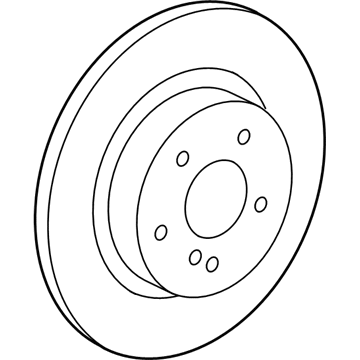 Mercedes-Benz ML400 Brake Rotor - 166-423-07-00