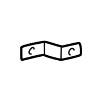 463-855-00-14 Mercedes-Benz Rear Bracket Illustration 1 of 1