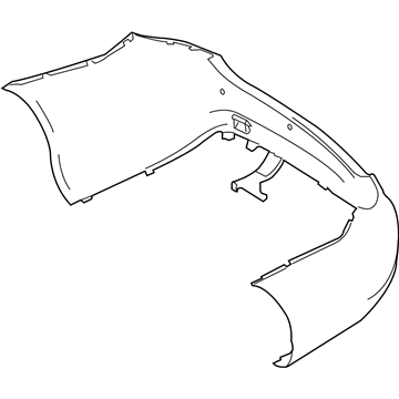 Mercedes-Benz C250 Bumper Cover - 204-880-25-47-9999