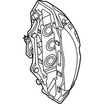Mercedes-Benz GLE53 AMG SUV Brake Caliper - 463-421-19-00-28