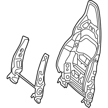 Mercedes-Benz 176-910-89-00 Seat Back Frame 176-910-89-00 Mercedes-Benz Seat Back Frame Illustration 1 of 1