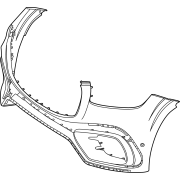 Mercedes-Benz GLS450 Bumper Cover - 167-885-02-11-9999