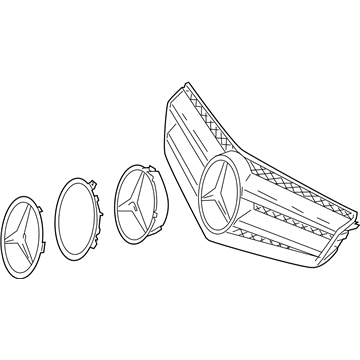 Mercedes-Benz E550 Grille - 207-880-01-83-9775