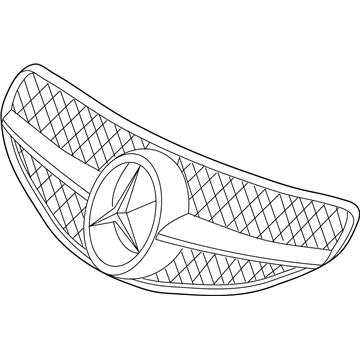 Mercedes-Benz SL63 AMG Grille - 230-880-23-83-9040
