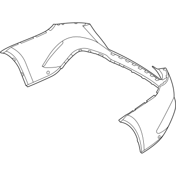 Mercedes-Benz Bumper Cover - 167-885-99-06-9999