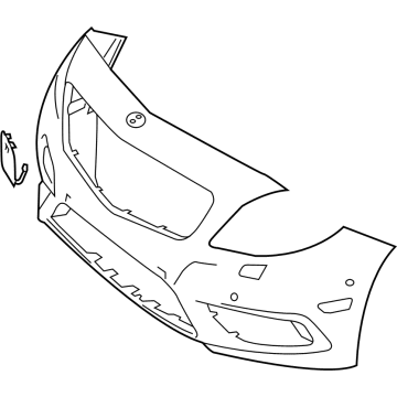 Mercedes-Benz CLA250 Bumper Cover - 117-880-45-40-9999