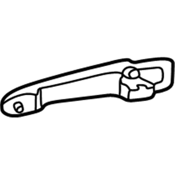 Mercedes-Benz E320 Exterior Door Handle - 202-760-16-70