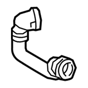Mercedes-Benz S65 AMG Coolant Reservoir Hose - 222-501-37-91