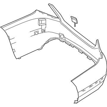 Mercedes-Benz C43 AMG Bumper Cover - 205-885-59-38-9999