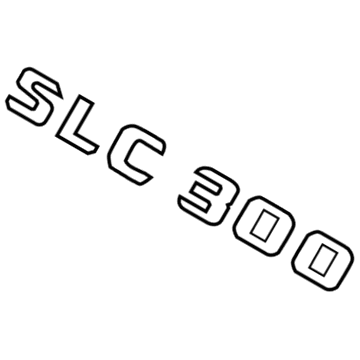 Mercedes-Benz SLC300 Emblem - 172-817-13-00