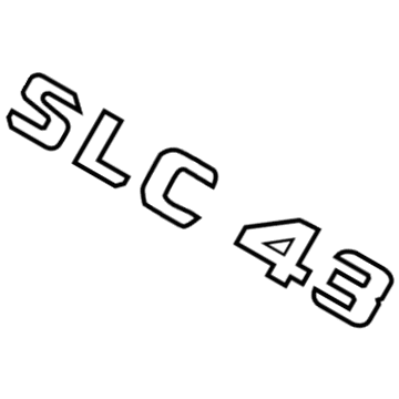 Mercedes-Benz SLC43 AMG Emblem - 172-817-25-00
