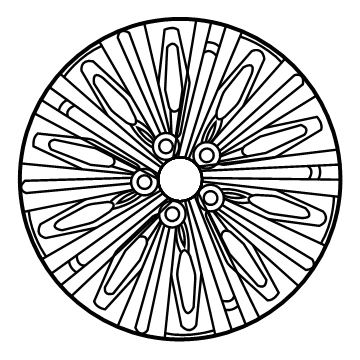 Mercedes-Benz 177-401-33-00-7X23 Wheel 177-401-33-00-7X23 Mercedes-Benz Wheel Illustration 1 of 1