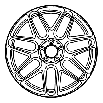 177-401-24-00-7X71 Mercedes-Benz Wheel Illustration 1 of 1
