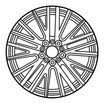 177-401-06-00-7X21 Mercedes-Benz Wheel Illustration 1 of 1