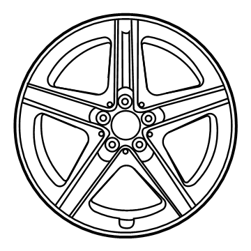 177-401-22-00-7X71 Mercedes-Benz Wheel Illustration 1 of 1