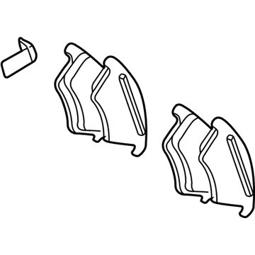 Mercedes-Benz G500 Brake Pads - 003-420-24-20