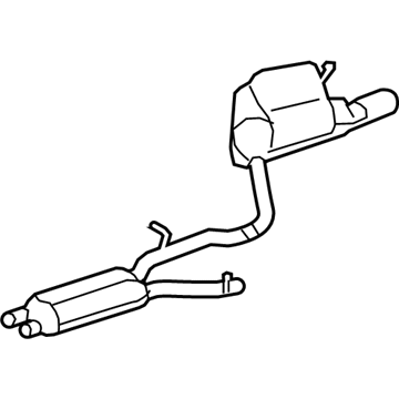 Mercedes-Benz E350 Exhaust Pipe - 204-490-21-35