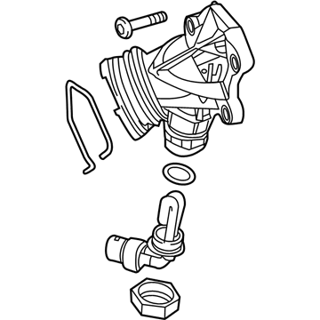 Mercedes-Benz C43 AMG Coolant Reservoir Hose - 276-200-02-56