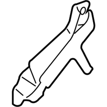 Mercedes-Benz 651-090-10-27 Cooler Lower Bracket 651-090-10-27 Mercedes-Benz Cooler Lower Bracket Illustration 1 of 1