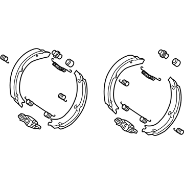 Mercedes-Benz Parking Brake Shoes - 004-420-86-20