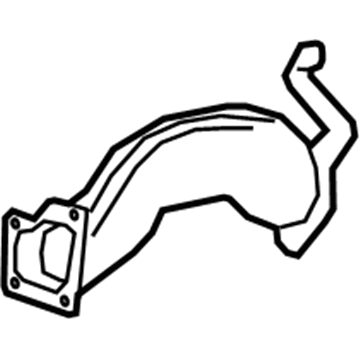 Mercedes-Benz S63 AMG Exhaust Pipe - 278-140-16-08