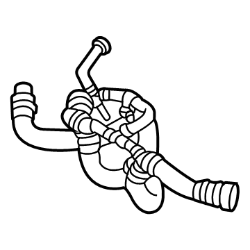 Mercedes-Benz AMG GT C Water Hose - 190-501-18-00