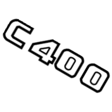 Mercedes-Benz C400 Emblem - 205-817-03-15