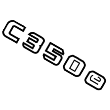 Mercedes-Benz C350e Emblem - 205-817-67-00