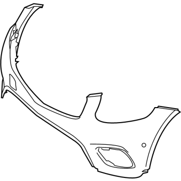 Mercedes-Benz GLC350e Bumper Cover - 253-885-33-00-9999