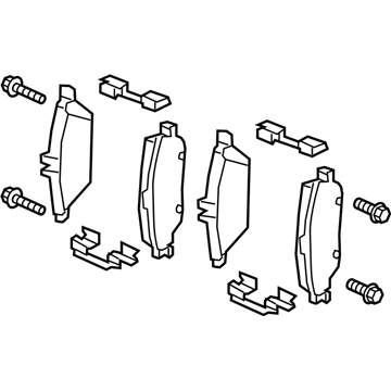Mercedes-Benz GLA250 Brake Pads - 000-420-91-04-90