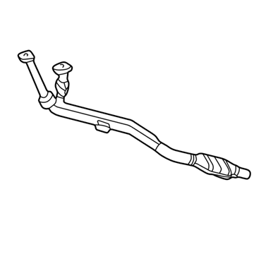 Mercedes-Benz E300 Exhaust Pipe - 210-490-29-19-80