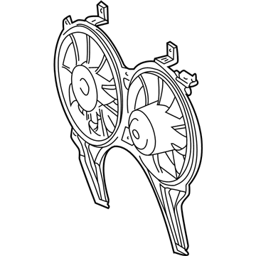 Mercedes-Benz E320 Radiator fan - 001-500-38-93