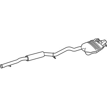 Mercedes-Benz S600 Exhaust Pipe - 222-490-70-20