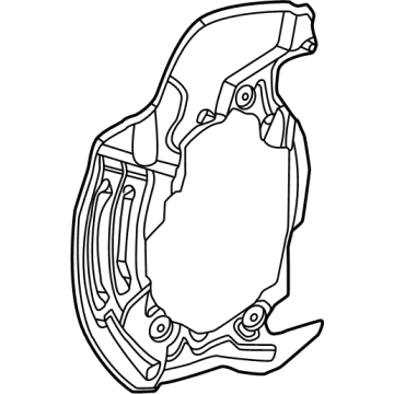 Mercedes-Benz GLC63 AMG S E Performance Brake Dust Shields - 206-421-56-02