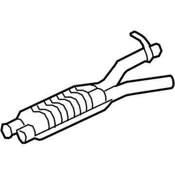 Mercedes-Benz E400 Exhaust Pipe - 212-491-53-01