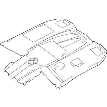 Mercedes-Benz GLE63 AMG S SUV Engine Cover - 177-010-96-09