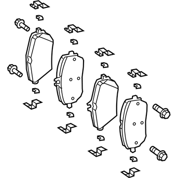 Mercedes-Benz A220 Brake Pads - 000-420-55-03