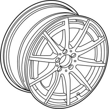 Mercedes-Benz GLE53 AMG SUV Alloy Wheels - 167-401-41-00-7Y51